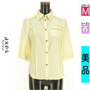 \週末限定★3000円OFFクーポン配布中/ アクシーズファム axes femme ブラウス レディース 春 長袖 アイボリー M 背面シフォン切替ドット×ス...