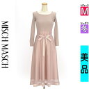 【4/23値下げ】【中古】【古着】 ミッシュマッシュ MISCH MASCH ワンピース チュニック ワンピース リブニット×オーガンジーロングワンピース 冬物 冬 秋冬 ピンク