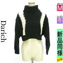 \超得★20%OFFクーポンで4136円/ ダーリッチ Darich ニット レディース 冬 長袖 ブラック M タートルネックワイドケーブルニット 【中古】【...