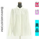 【4/23値下げ】【中古】【古着】 バンヤードストーム BARNYARDSTORM ブラウス シャツ デザイン袖ギャザーブラウス 春物 春秋 春夏 ホワイト