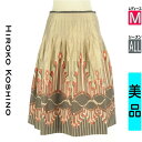 \期間限定!10%OFFクーポンで7326円/ ヒロココシノ HIROKO KOSHINO スカート レディース オールシーズン ベージュ M ネイティブ柄ミディフレアスカート 【中古】【古着】【大幅値下】お買い物マラソン全品P5倍