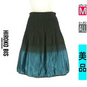 【5/19値下げ】【中古】【古着】 ヒロコビス HIROKO BIS スカート スカート 光沢グラデーションボリュームスカート オールシーズン ブラック