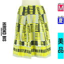 【6/24値下げ】【中古】【古着】 ヒロコビス HIROKO BIS スカート 配色ペイントミディスカート 夏物 春夏 イエロー