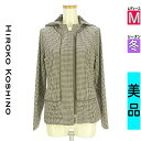 \期間限定!10%OFFクーポンで5049円/ ヒロココシノ HIROKO KOSHINO ブルゾン スタジャン レディース 冬 ブラウン M ドット柄ダブルポケットブルゾン 【中古】【古着】【大幅値下】お買い物マラソン全品P5倍