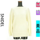 【4/23値下げ】【中古】【古着】 スナイデル Snidel セーター トップス バックカシュクールふんわりニットトップス 冬物 冬 秋冬 アイボリー