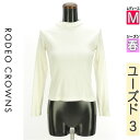 \超得★20%OFFクーポンで836円/ ロデオクラウン RODEO CROWNS カットソー プルオーバー レディース 春 長袖 ホワイト M モックネックリ...