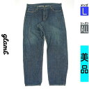 【4/23値下げ】【中古】【古着】 グラム glamb デニムパンツ パンツ 裾タックデニムパンツ オールシーズン ブルー