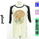 【4/23値下げ】【中古】【古着】 グラム glamb Tシャツ トップス ラグランTシャツ 春物 春秋 春夏 ホワイト