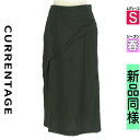 \超得★20%OFFクーポンで17336円/ カレンテージ CURRENTAGE ロングスカート マキシスカート レディース 春 ブラック S 微光沢タックタイ...