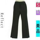 \週末限定★3000円OFFクーポン配布中/ リフレクト Reflect パンツ レディース 冬 ブラック S センタープレスウールパンツ 【中古】【古着】【セール】(4)