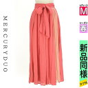 【4/23値下げ】【中古】【古着】 マーキュリーデュオ MERCURYDUO ロングスカート マキシスカート スカート ベルト付きシフォンプリーツ切替ロングスカート 春物 春秋 春夏 ピンク