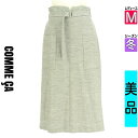 【中古】【古着】 コムサ COMME CA ロングスカート マキシスカート スカート ベルト付き膝下ラメスカート 冬物 冬 秋冬 グレー