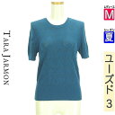 \激得★30%OFFクーポンで3927円/ タラジャーモン TARA JARMON ニット レディース 夏 半袖 ブルー M 星柄ローゲージニットトップス 【中古】【古着】【セール】(4)