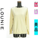 \超得★20%OFFクーポンで5984円/ ルーニィ LOUNIE ニット レディース 春 長袖 アイボリー M パイピングニットトップス 【中古】【古着】【セ...