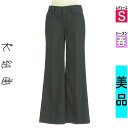 【4/23値下げ】【中古】【古着】 組曲 クミキョク パンツ パンツ ピンストライプ柄ストレッチパンツ 春物 春秋 春夏 紺色/ネイビー