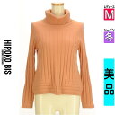 【5/19値下げ】【中古】【古着】 ヒロコビス HIROKO BIS ニット トップス リブタートルニットトップス 冬物 冬 秋冬 ピンク