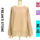 \週末限定★15%OFFクーポンで1776円/ フリークスストア FREAK'S STORE スウェット パーカー レディース 冬 長袖 ピンク M オーガンジ...