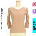 【4/23値下げ】【中古】【古着】 ジルバイジルスチュアート JILL by JILLSTUART ニット トップス バックレースアップパワショルカットソー 冬物 冬 秋冬 オレンジ