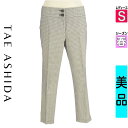 \超得★20%OFFクーポンで37048円/ タエアシダ TAE ASHIDA パンツ レディース 春 ブラック S チェック柄クロップドパンツ 【中古】【古着...