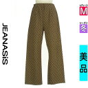 【4/23値下げ】【中古】【古着】 ジーナシス JEANASiS パンツ パンツ ラメ糸混ひし形柄ニットパンツ 冬物 冬 秋冬 ブラウン