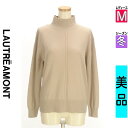 【4/23値下げ】【中古】【古着】 ロートレアモン LAUTREAMONT ニット トップス カシミヤ混ハイネックニットトップス 冬物 冬 秋冬 ベージュ