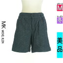 【4/23値下げ】【中古】【古着】 エムケーミッシェルクラン MK MICHEL KLEIN ショートパンツ ハーフパンツ パンツ つぶつぶミックスウール混ショートパンツ 冬物 冬 秋冬 紺色/ネイビー