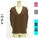\超得★20%OFFクーポンで3520円/ イエナ IENA ニット レディース オールシーズン ノースリーブ ブラウン M オーバーサイズノースリニット 【中...