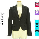 【4/23値下げ】【中古】【古着】 ケティ ketty ジャケット アウター ワンボタンテーラードジャケット 冬物 冬 秋冬 ブラック