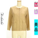 \超得★20%OFFクーポンで2200円/ テチチ Te chichi ジャケット レディース 春 ベージュ M Lugnoncure ノーカラージャケット 【...