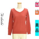 \超得★20%OFFクーポンで1936円/ テチチ Te chichi ニット レディース 秋 長袖 レッド M バックシフォンニット 【中古】【古着】【セール...