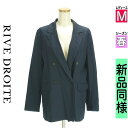 \超得★20%OFFクーポンで10648円/ リヴドロワ RIVE DROITE ジャケット レディース 春 紺色/ネイビー M オーバーサイズテーラードジャケット 【中古】【古着】【セール】(4)