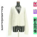 ガリャルダガランテ GALLARDAGALANTE カーディガン ボレロ レディース 冬 ホワイト M モール混フェザーニットカーディガン 【中古】【古着】【セール】