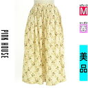 \超得★20%OFFクーポンで11264円/ ピンクハウス PINK HOUSE ロングスカート マキシスカート レディース 春 アイボリー M バラ柄コットン...