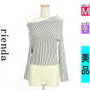 【10/29値下げ】【中古】【古着】 リエンダ rienda ニット トップス アシメオフショルニット 冬物 冬 秋冬 ホワイト