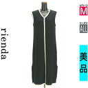 【5/8値下げ】【中古】【古着】 リエンダ rienda ワンピース チュニック ワンピース パイピングロングニットワンピース オールシーズン ブラック