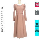 【5/8値下げ】【中古】【古着】 ウィルセレクション WILLSELECTION ワンピース チュニック ワンピース パワショルロングワンピース オールシーズン ピンク