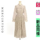 【5/8値下げ】【中古】【古着】 マーキュリーデュオ MERCURYDUO ワンピース チュニック ワンピース 花柄プリーツシフォンワンピース 春物 春秋 春夏 ピンク