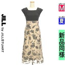 【5/8値下げ】【中古】【古着】 ジルバイジルスチュアート JILL by JILLSTUART ワンピース チュニック ワンピース 花柄切替ロングワンピース 夏物 春夏 ブラック