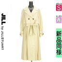 【5/8値下げ】【中古】【古着】 ジルバイジルスチュアート JILL by JILLSTUART トレンチコート アウター ベルト付きロングトレンチコート 春物 春秋 春夏 アイボリー