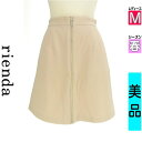 【10/29値下げ】【中古】【古着】 リエンダ rienda ミニスカート スカート フロントファスナーミニスカート 春物 春秋 春夏 ピンク