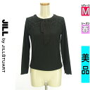 【5/8値下げ】【中古】【古着】 ジルバイジルスチュアート JILL by JILLSTUART ニット トップス レースヨークニット 春物 春秋 春夏 ブラック