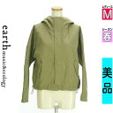 【5/8値下げ】【中古】【古着】 アースミュージック&エコロジー earth music&ecology ブルゾン スタジャン アウター 裏レースミリタリーブルゾン 春物 春秋 春夏 カーキ
