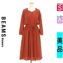 【5/8値下げ】【中古】【古着】 ビームス BEAMS ワンピース チュニック ワンピース BEAMS LIGHTS 春物 春秋 春夏 レッド