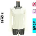 【5/8値下げ】【中古】【古着】 ヒロコビス HIROKO BIS カットソー プルオーバー トップス esseNtieL HIROKO BIS シアーカットソー 春物 春秋 春夏 ホワイト