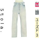 【5/8値下げ】【中古】【古着】 ストラ Stola. デニムパンツ パンツ ハイウエストストレートデニムパンツ オールシーズン 水色/ライトブルー