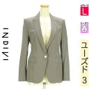 【5/8値下げ】【中古】【古着】 インディヴィ INDIVI ジャケット アウター ワンボタンテーラードジャケット 春物 春秋 春夏 グレー