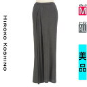 \期間限定!10%OFFクーポンで14256円/ ヒロココシノ HIROKO KOSHINO ロングスカート マキシスカート レディース オールシーズン グレー M タックロングスカート 【中古】【古着】【セール】お買い物マラソン全品P5倍