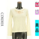 \週末限定★3000円OFFクーポン配布中/ コルディア CORDIER ニット レディース 春 長袖 アイボリー M スパンコールニット 【中古】【古着】【セ...
