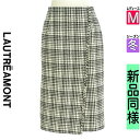 【5/8値下げ】【中古】【古着】 ロートレアモン LAUTREAMONT ロングスカート マキシスカート スカート ラップ風ラメチェック膝下スカート 冬物 冬 秋冬 ブラック