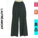 【5/8値下げ】【中古】【古着】 ロートレアモン LAUTREAMONT パンツ パンツ アンクル丈スウェードワイドパンツ 秋物 秋冬 春秋 紺色/ネイビー